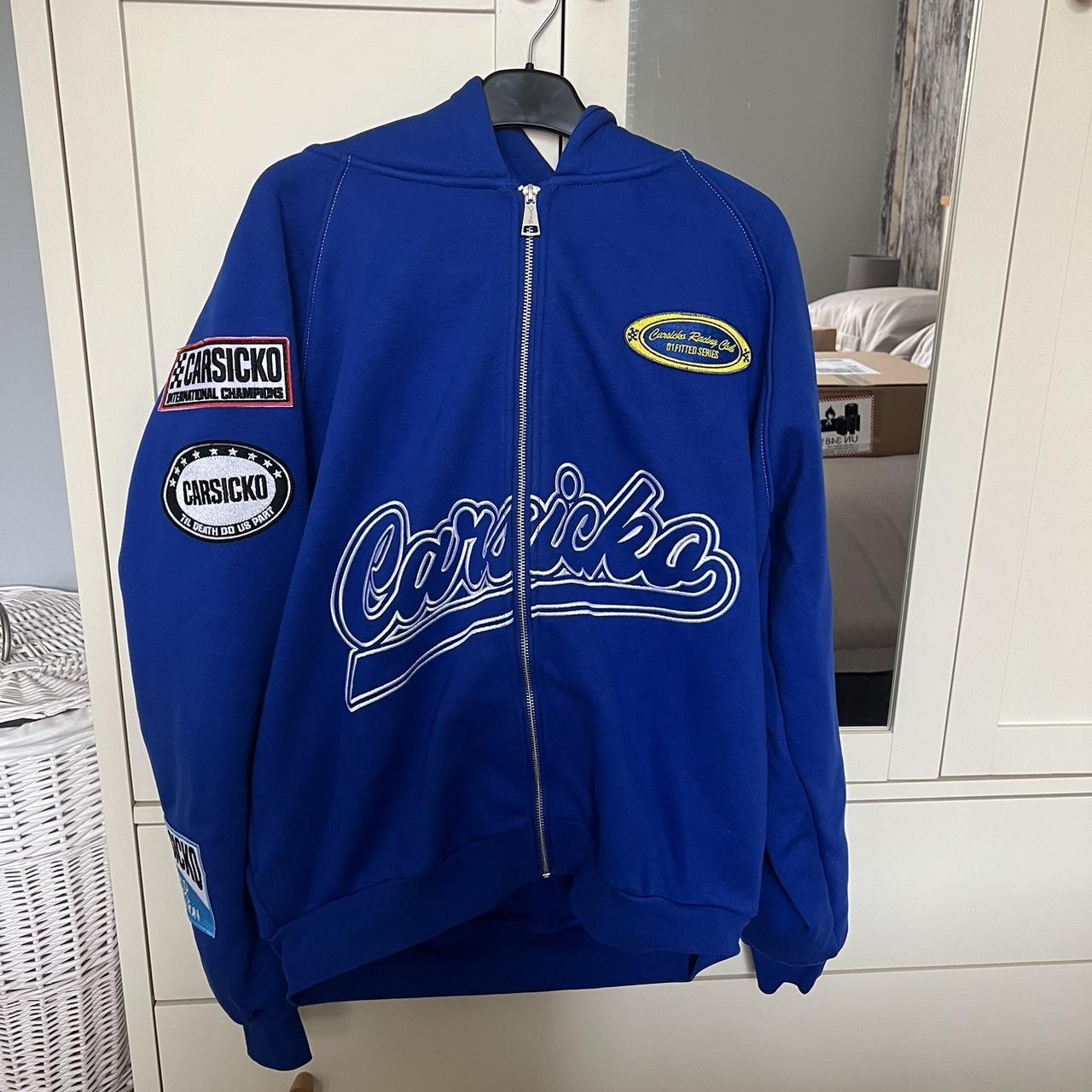 Carsicko Racing Club Hoodie Colour - Blue 🔵 Size -... - Depop