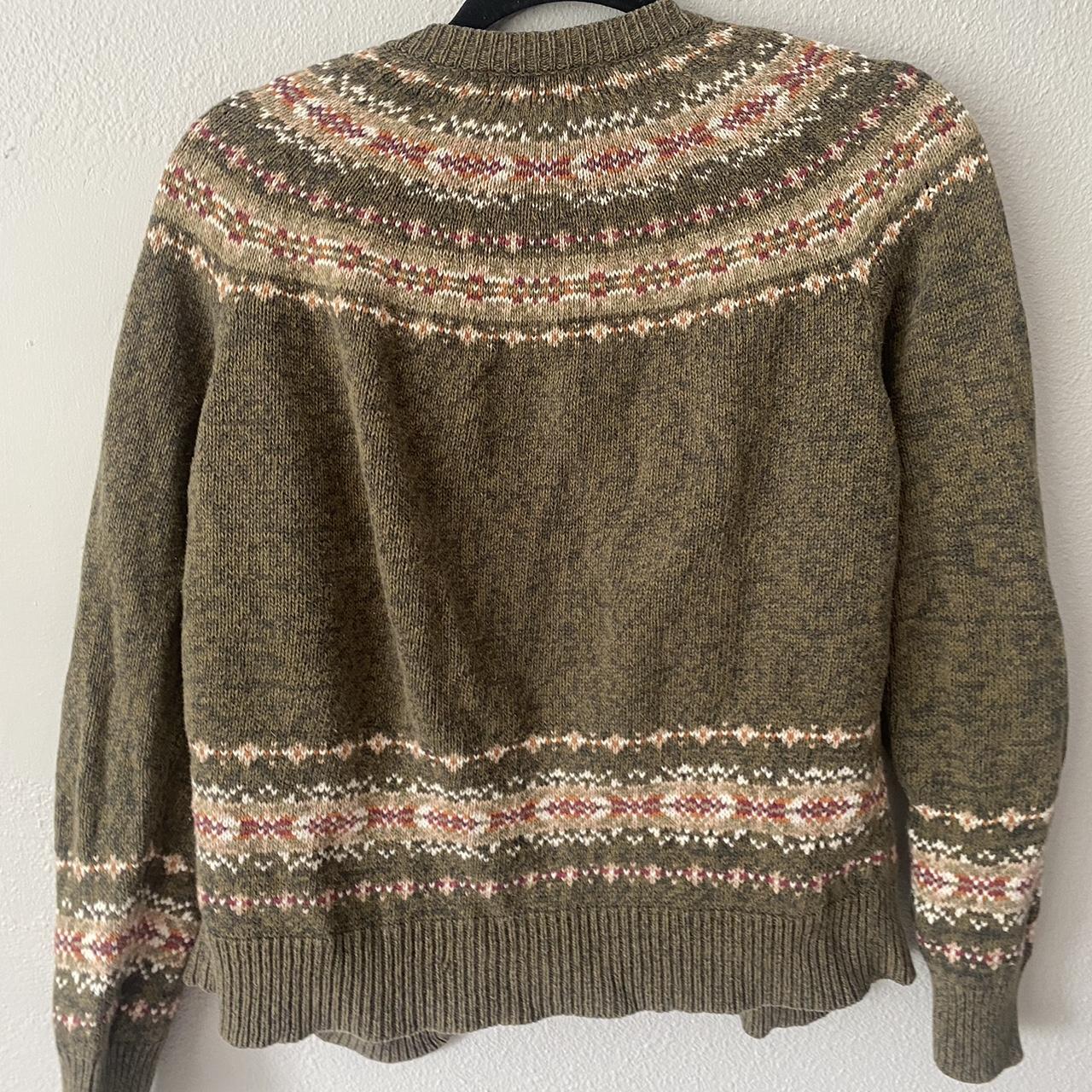 Tiara International Women's Khaki and Pink Cardigan Depop