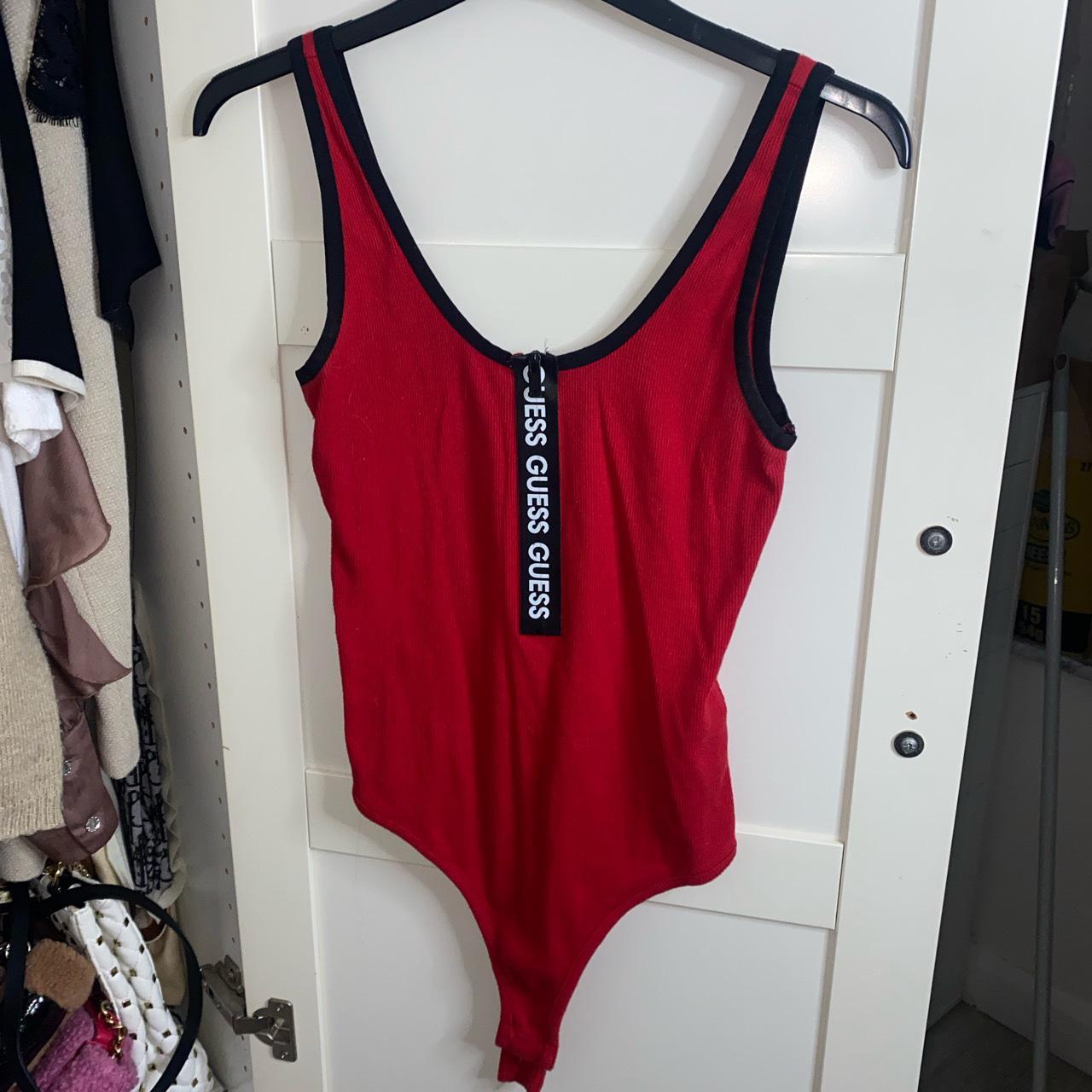 Guess shop red bodysuit