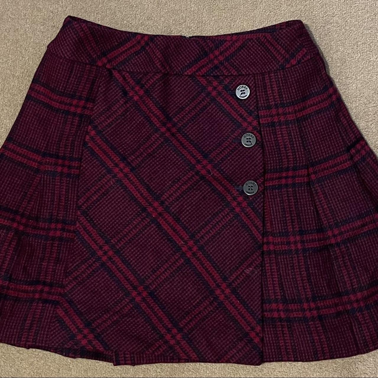 Hobbs red tartan clearance skirt