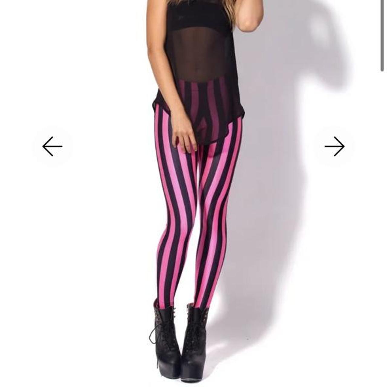 BlackMilk Beetlejuice Neon Pink leggings Size Depop