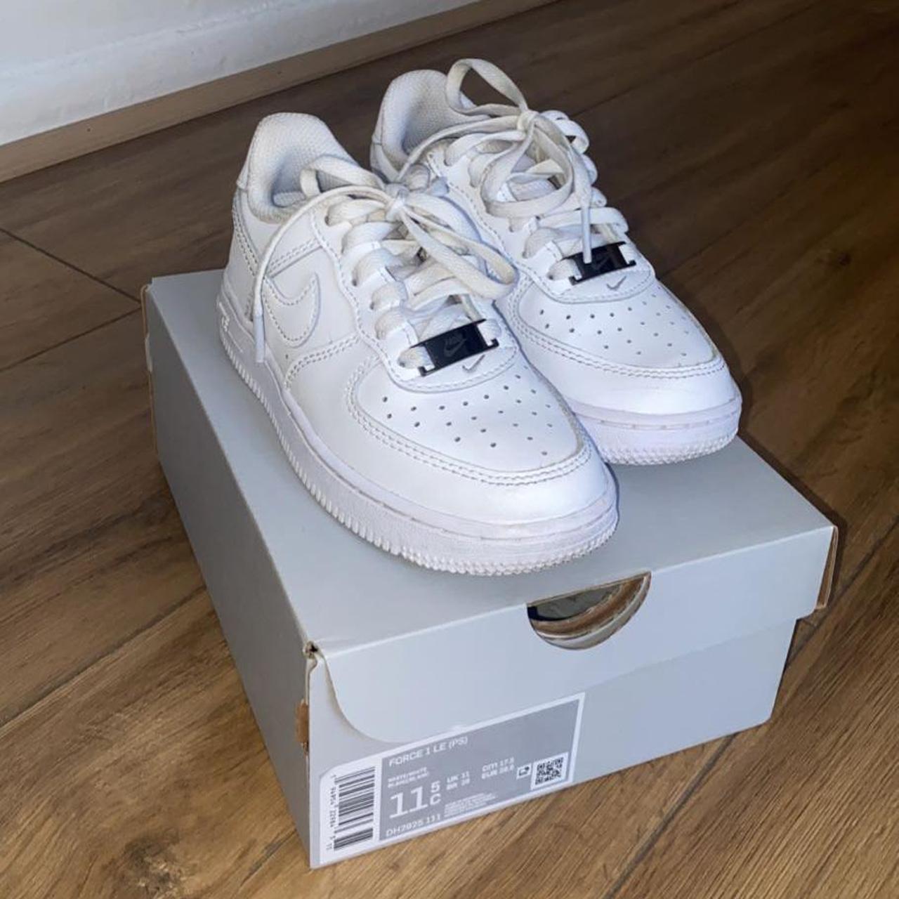 Kids Air Force 1s Size UK11 Worn twice Comes... - Depop