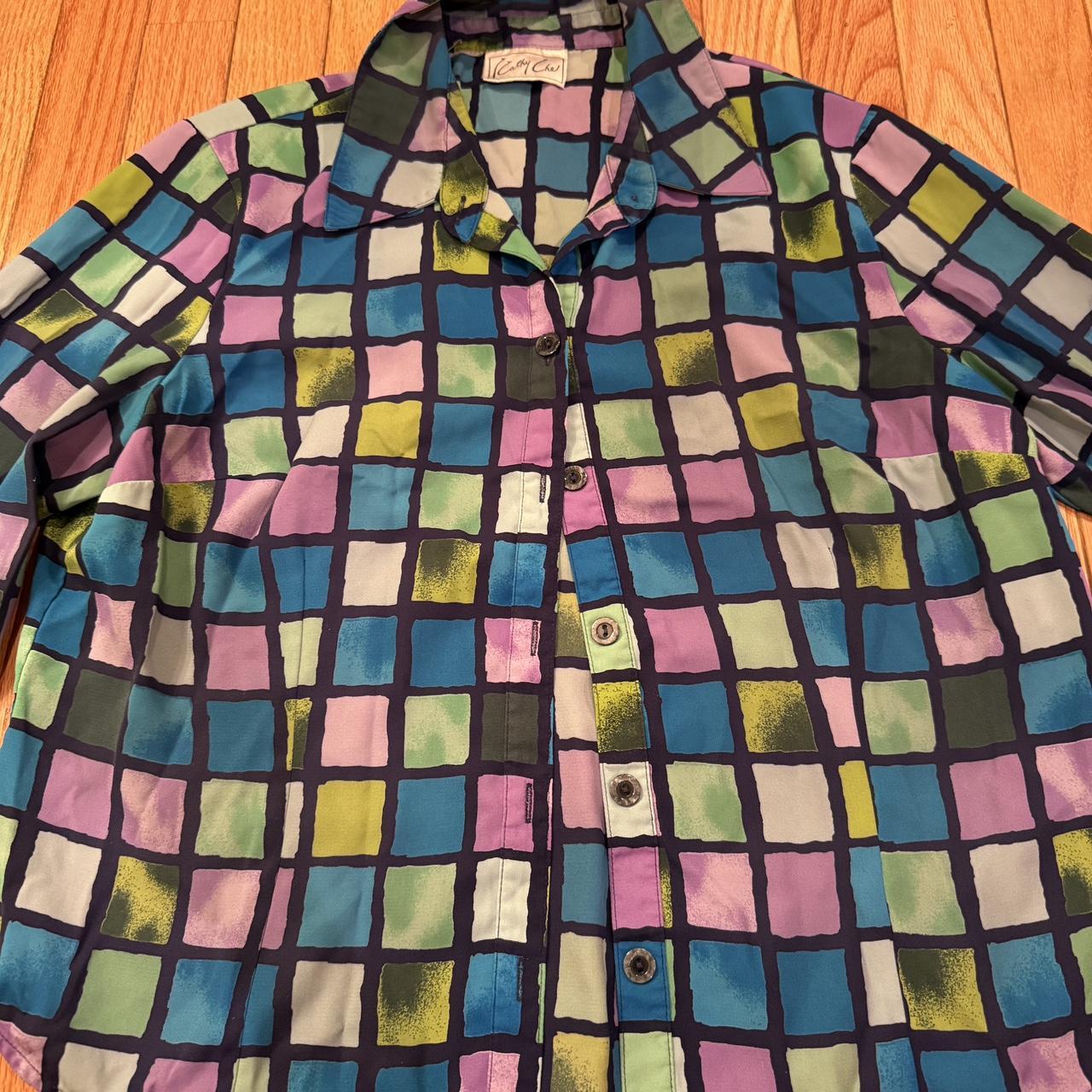 Women's Blouse - Multi – Multi-coloured button-up… - image 2