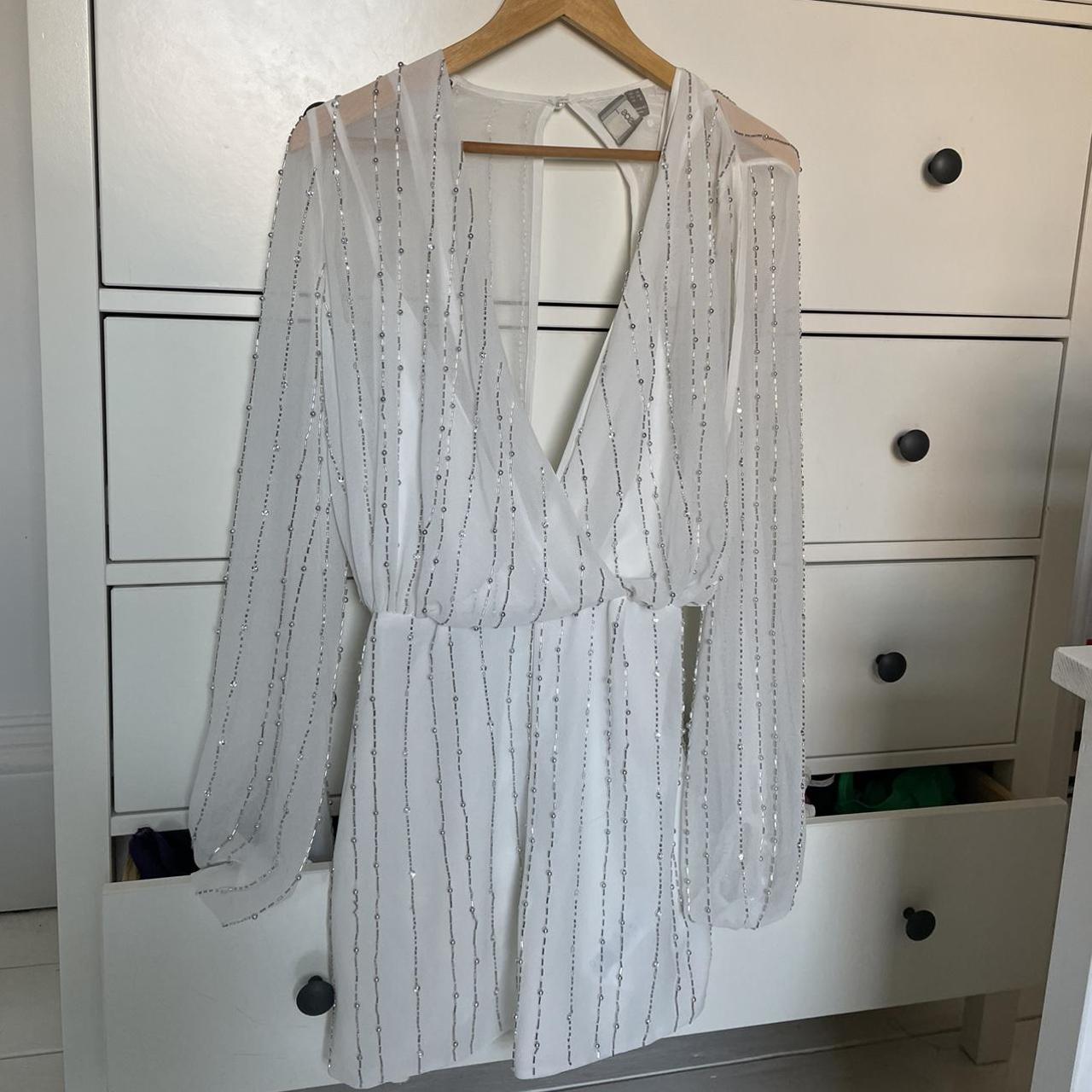 ASOS PLAYSUIT batwing and embellished Depop