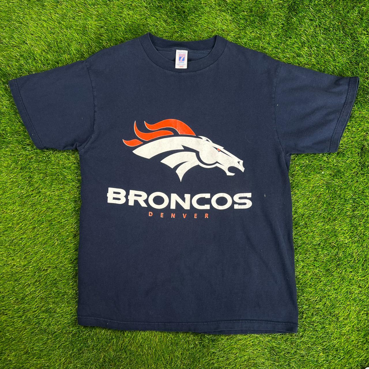 Vintage 90s T-shirt Denver BRONCOS Nfl Football Logo Medium 