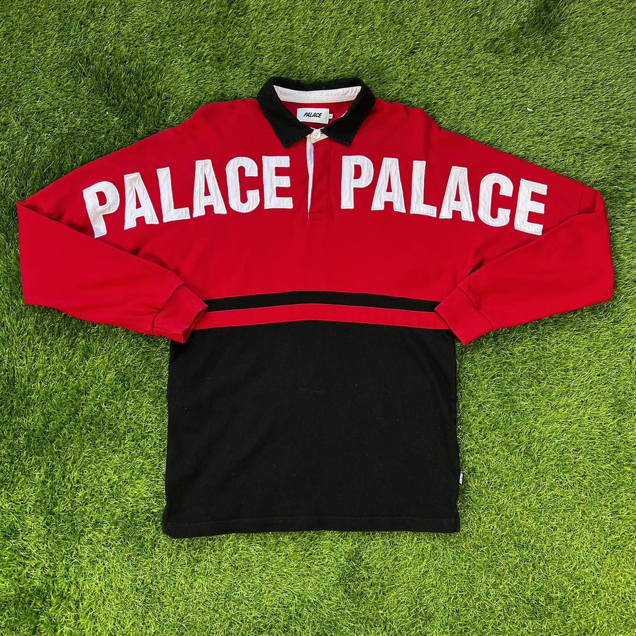 Palace basically a rugby shirt XL #palace #rugby... - Depop