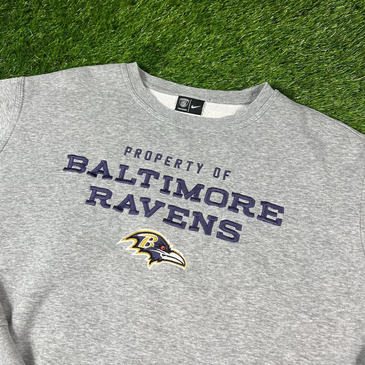 Nike Baltimore Ravens NFL Sweatshirt. Embroidered... - Depop