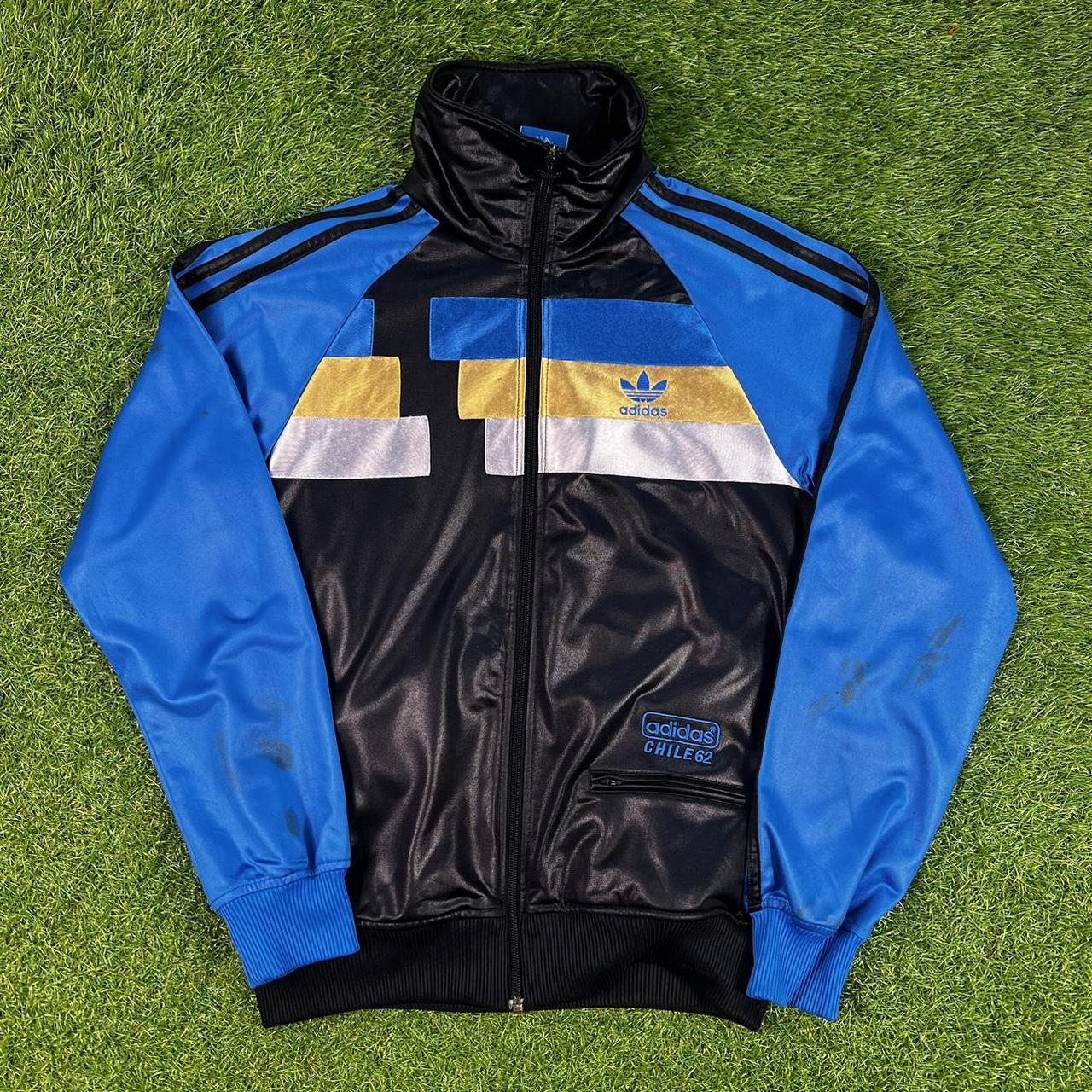 Vintage Adidas Chile 62 Track Jacket. Bomber style,... - Depop