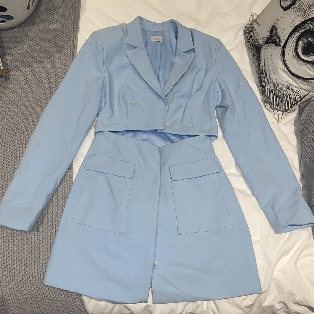 Molly mae blue fashion blazer dress