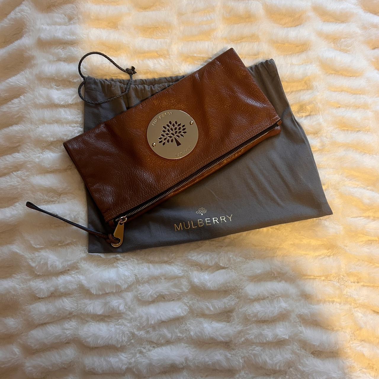 Mulberry tan clutch bag sale