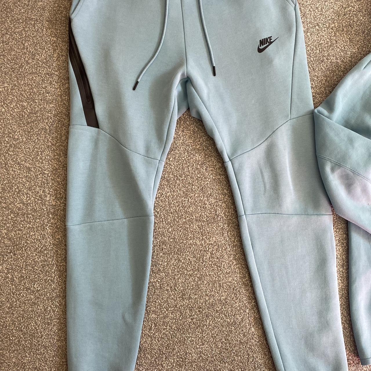 Full baby blue old szn nike tech fleece Hoodie is... - Depop