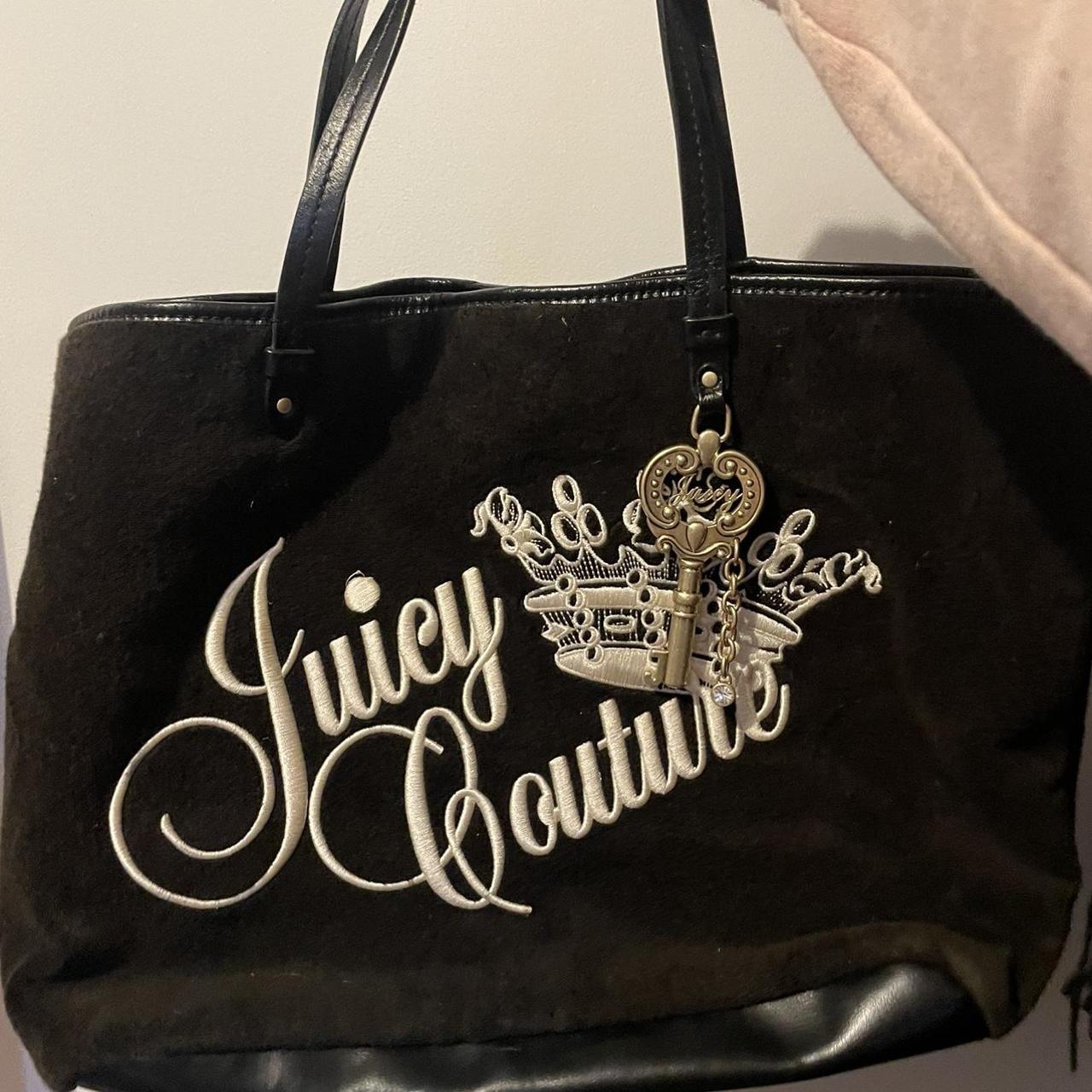 Black Juicy Couture Bag Tote Bag Mcbling 2000s... - Depop