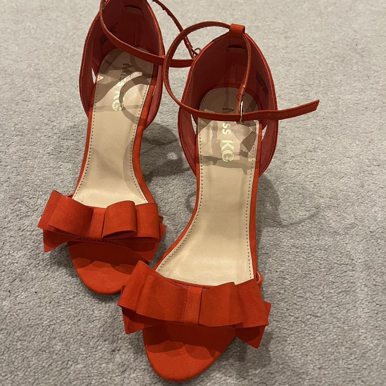 Kurt Geiger shoes coral red orange UK size 6. Some... - Depop