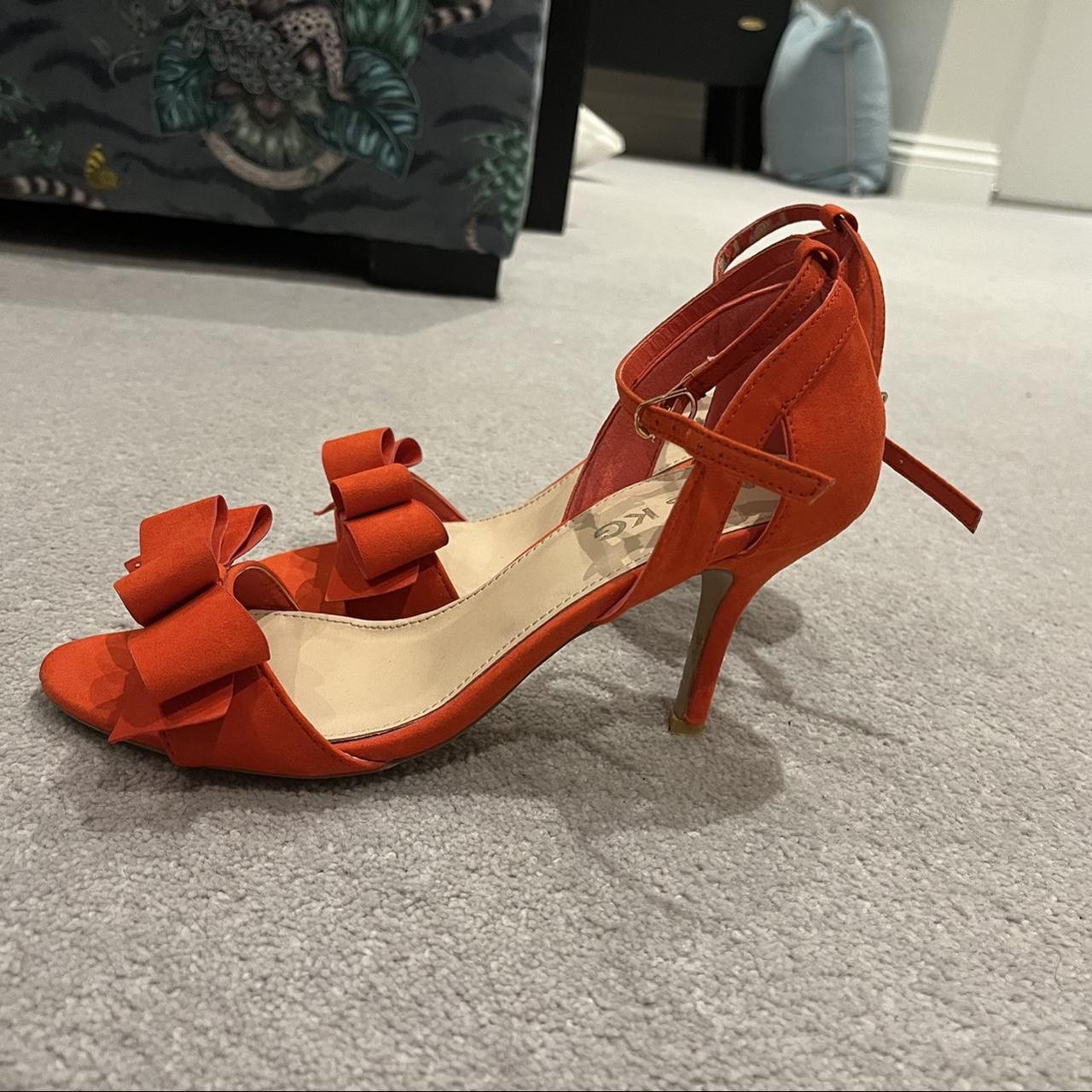 Kurt Geiger shoes coral red orange UK size 6. Some... - Depop