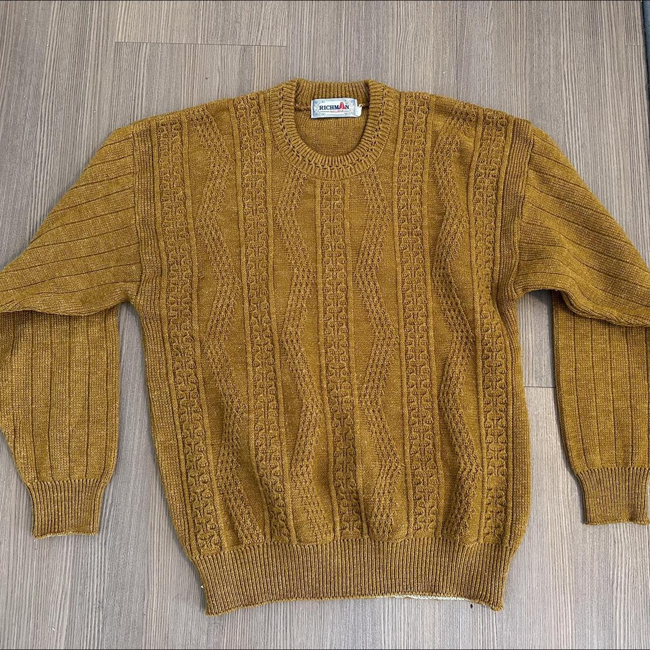 Richman Exclusive wool mustard-colored sweater. Last... - Depop