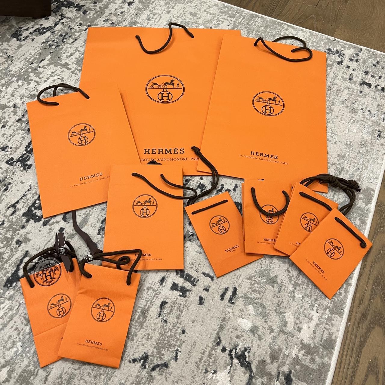 Hermes paper bags x10 All authentic and collected... Depop
