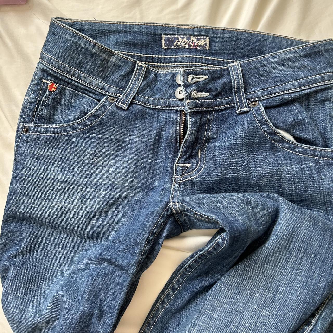 vintage hudson jeans, low rise great condition... - Depop