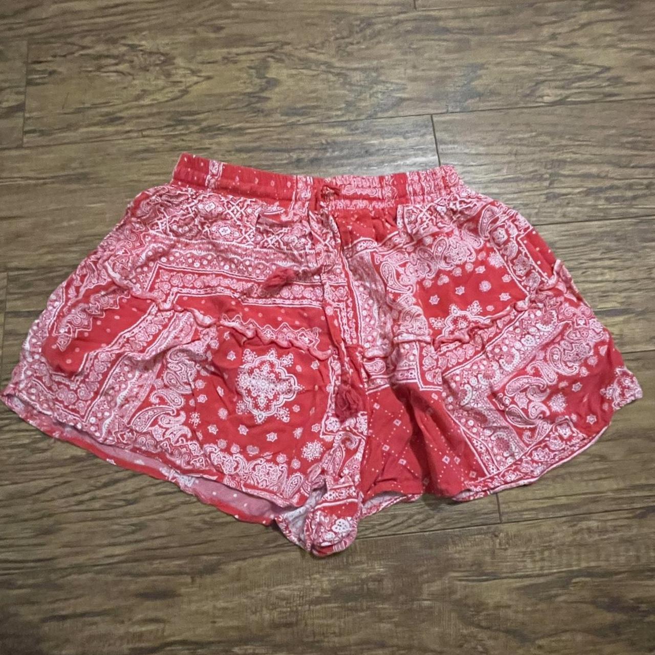 Live To Be Spoiled Women's White and Red Shorts