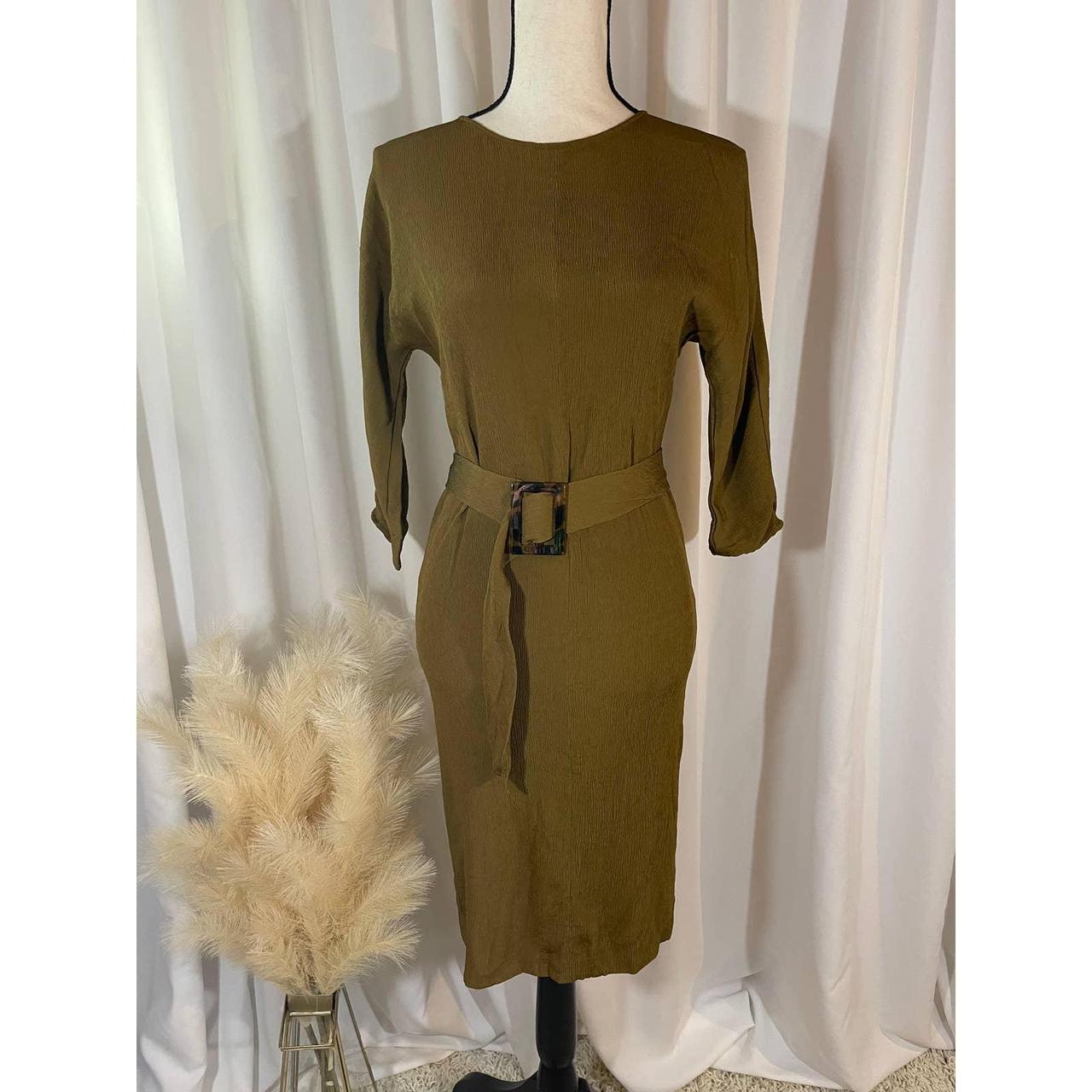 Massimo dutti outlet green dress