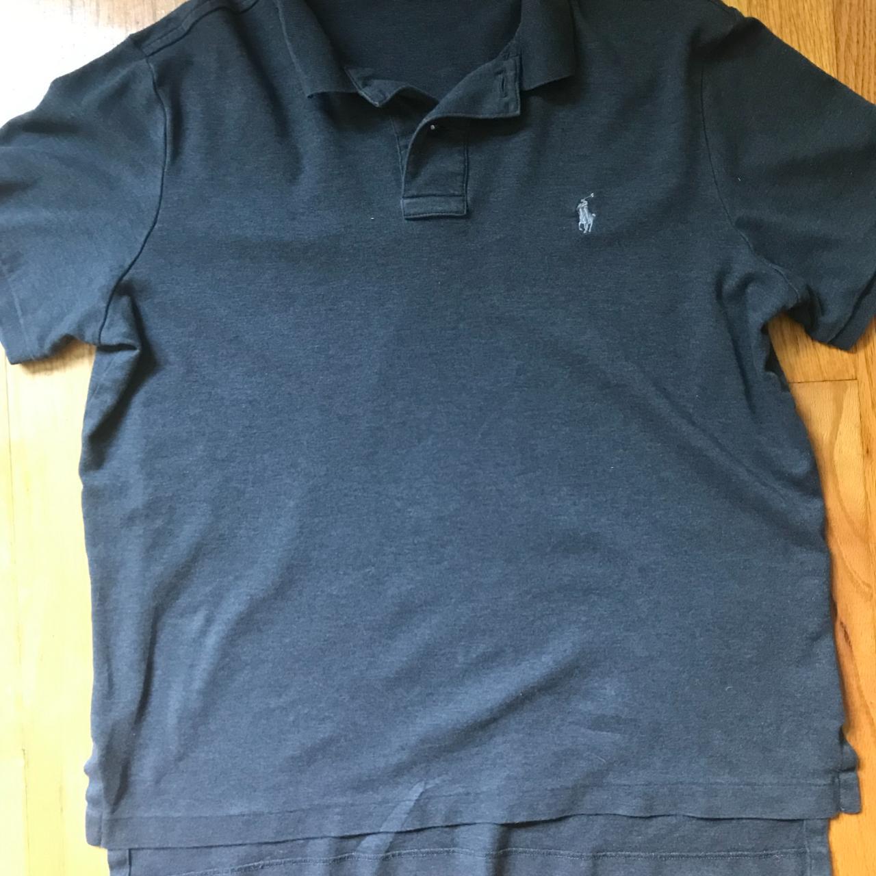 Medium dark grey Polo shirt - Depop