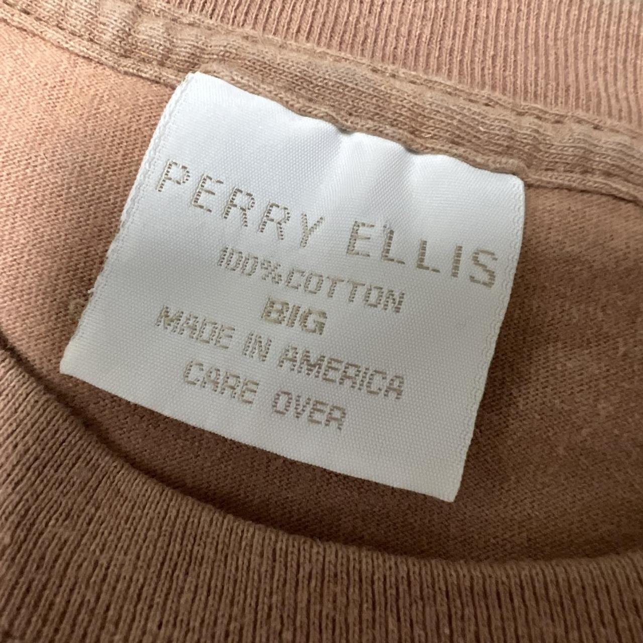 Perry Ellis Men's Tan and Brown T-shirt (2)