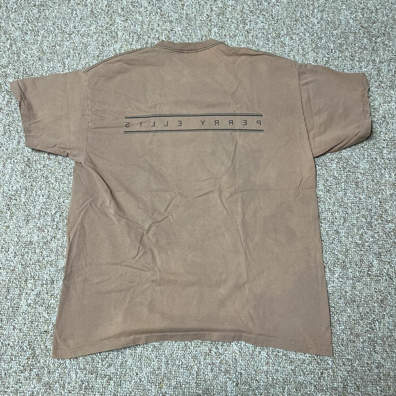 Perry Ellis Men's Tan and Brown T-shirt (3)