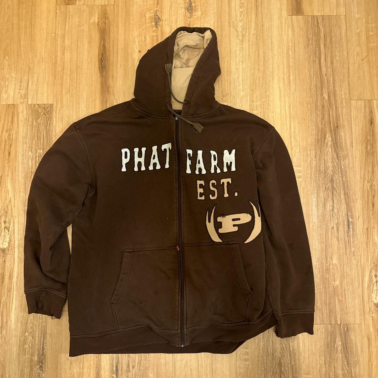 big ol phat farm jacket (minor imperfections that... - Depop