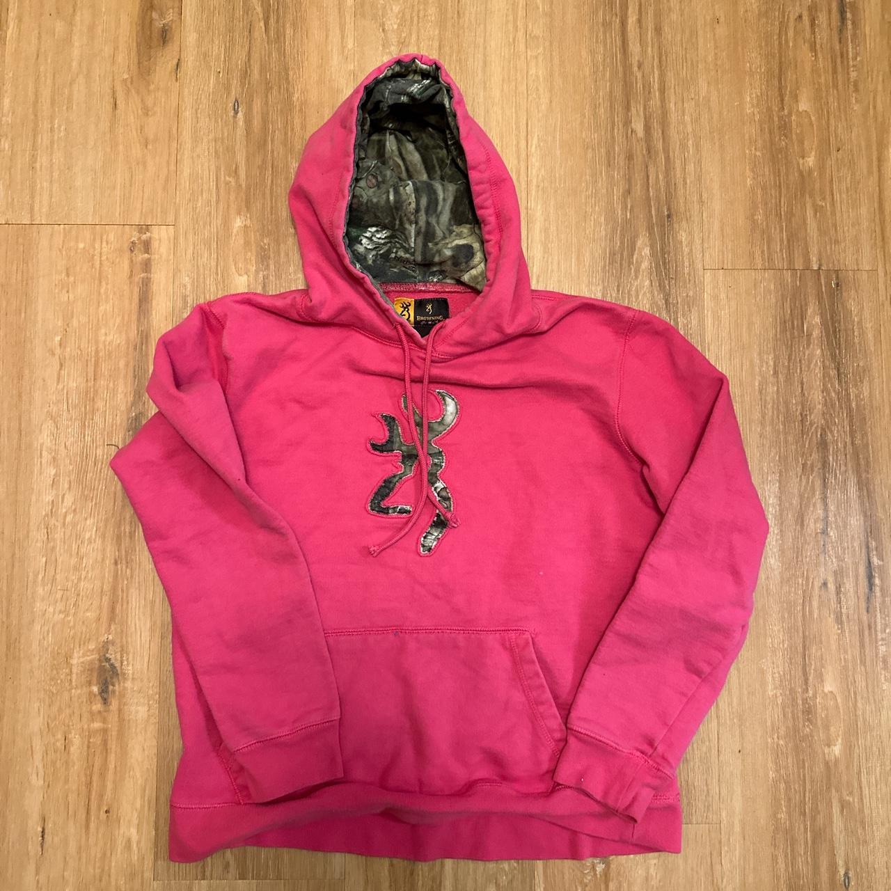 Pink cheap browning hoodie