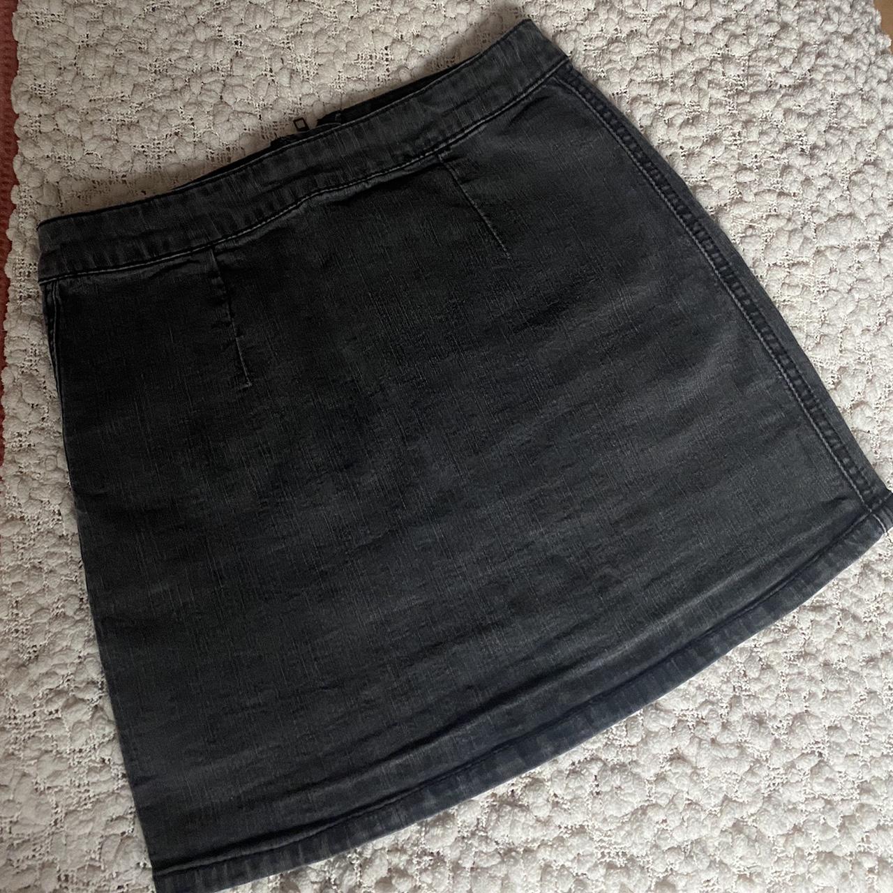 Dotti denim mini skirt black Size 8 Really cute... Depop
