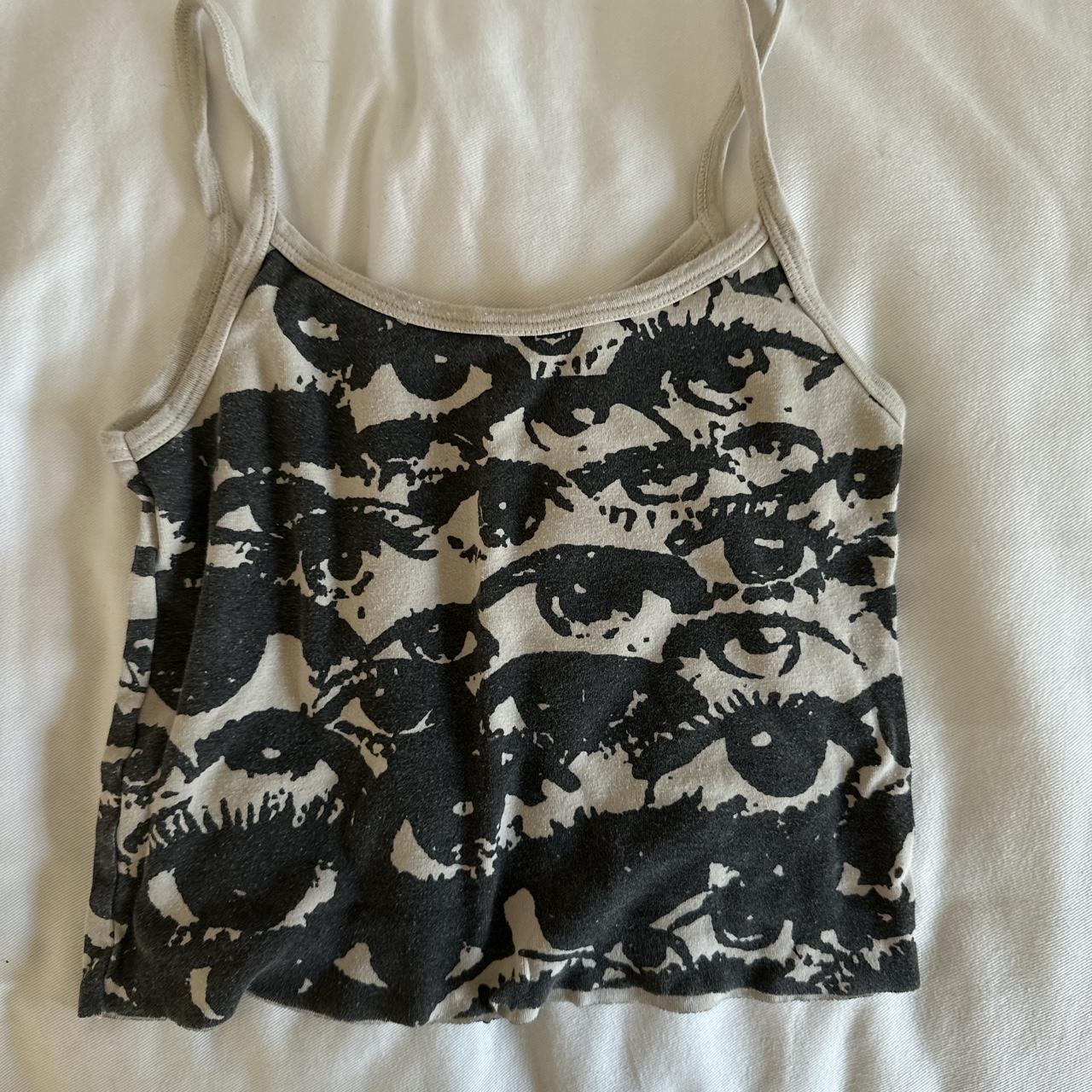 Brandy melville eye print tank top size S Depop