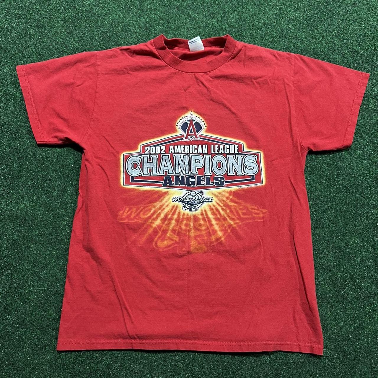 Anaheim Angels 2002 World Series Champions T-Shirt - Depop