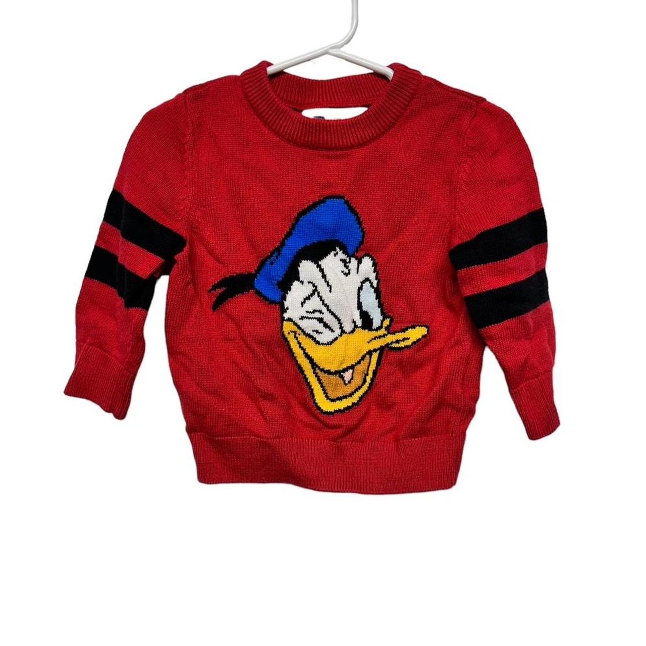 Disney Donald Duck Knit Sweater Size 12 18