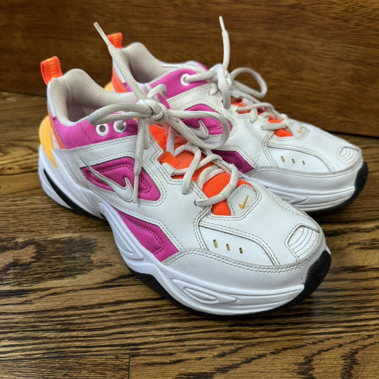 Nike tekno pink hot sale and orange