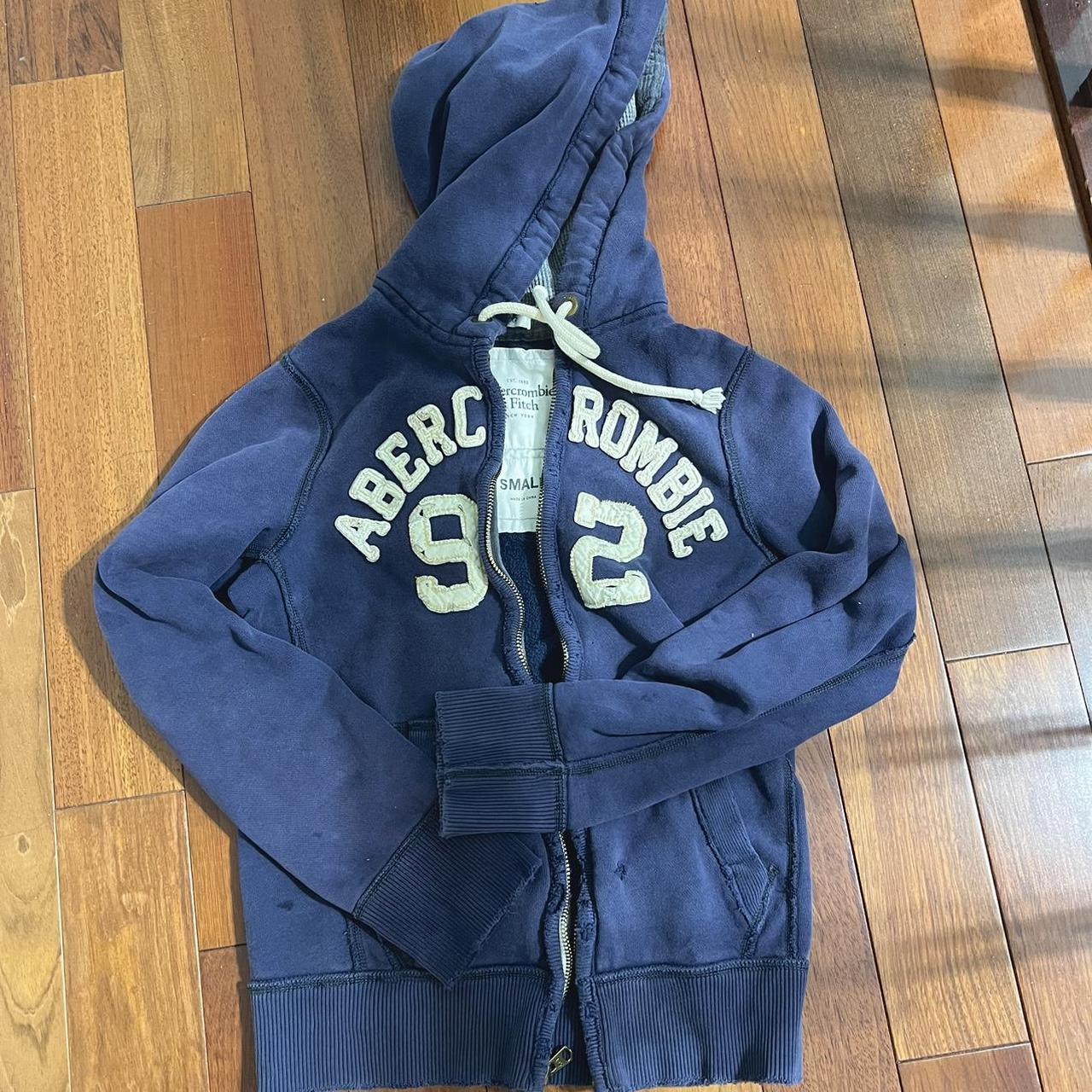 Vintage Abercrombie Fitch Zip Up Distressed Depop