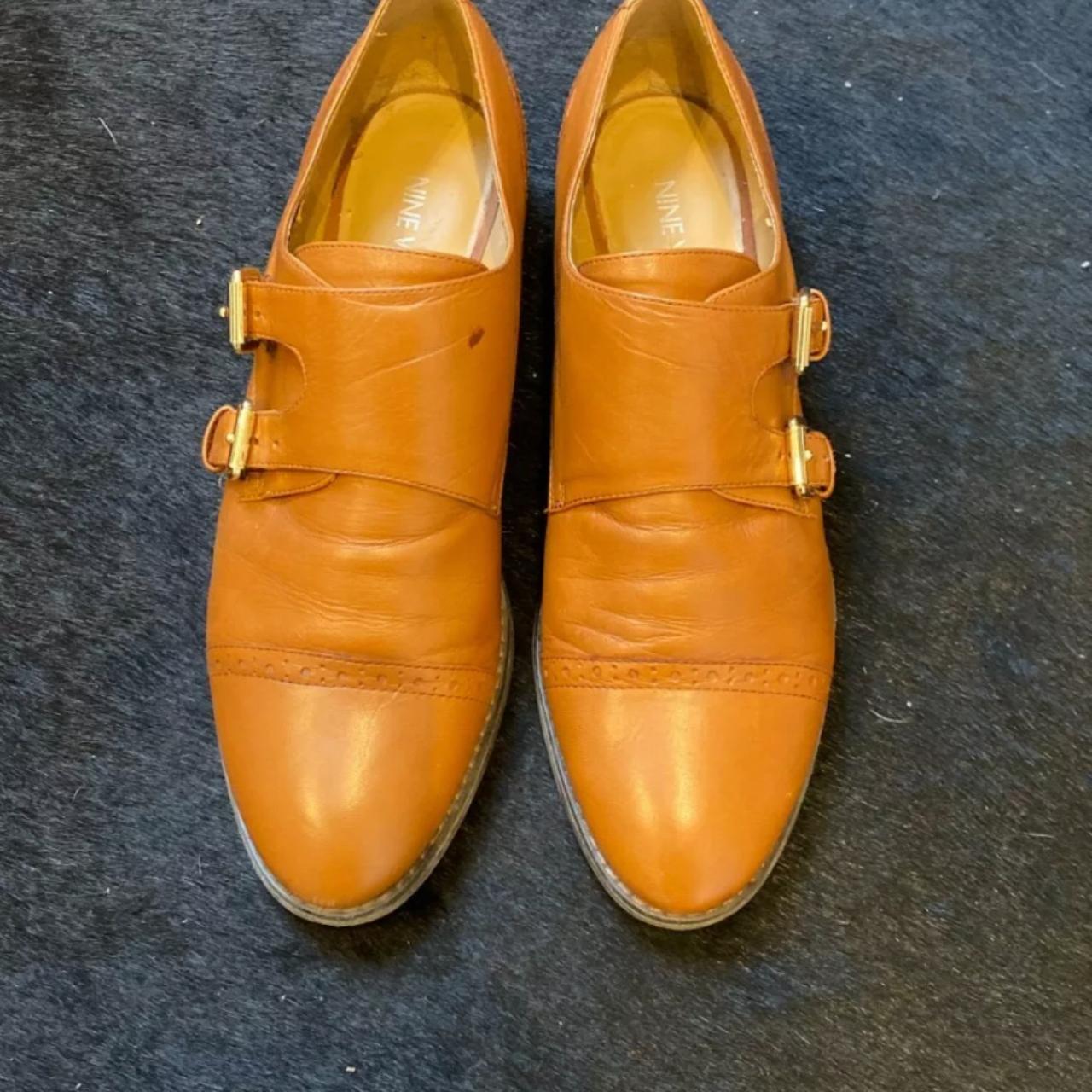 Nine West Women's Tan and Brown Loafers | Depop