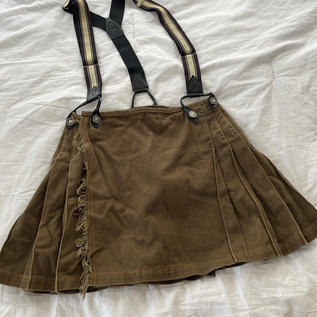Gaultier Jeans Women's Khaki and Brown Skirt (4)