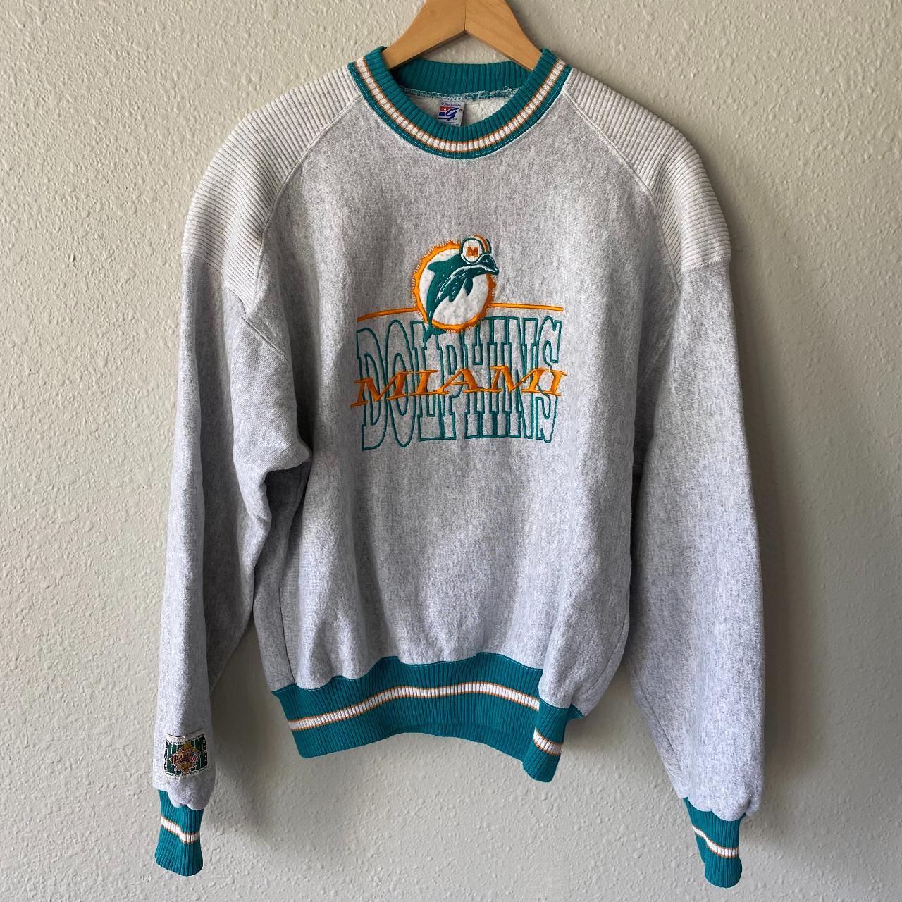 Vintage Miami Dolphins Pullover Sweater Vintage NFL Sweater 