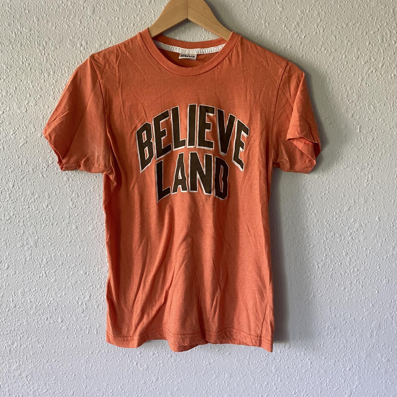 Homage Cleveland Browns Beliveland t shirt size small - Depop