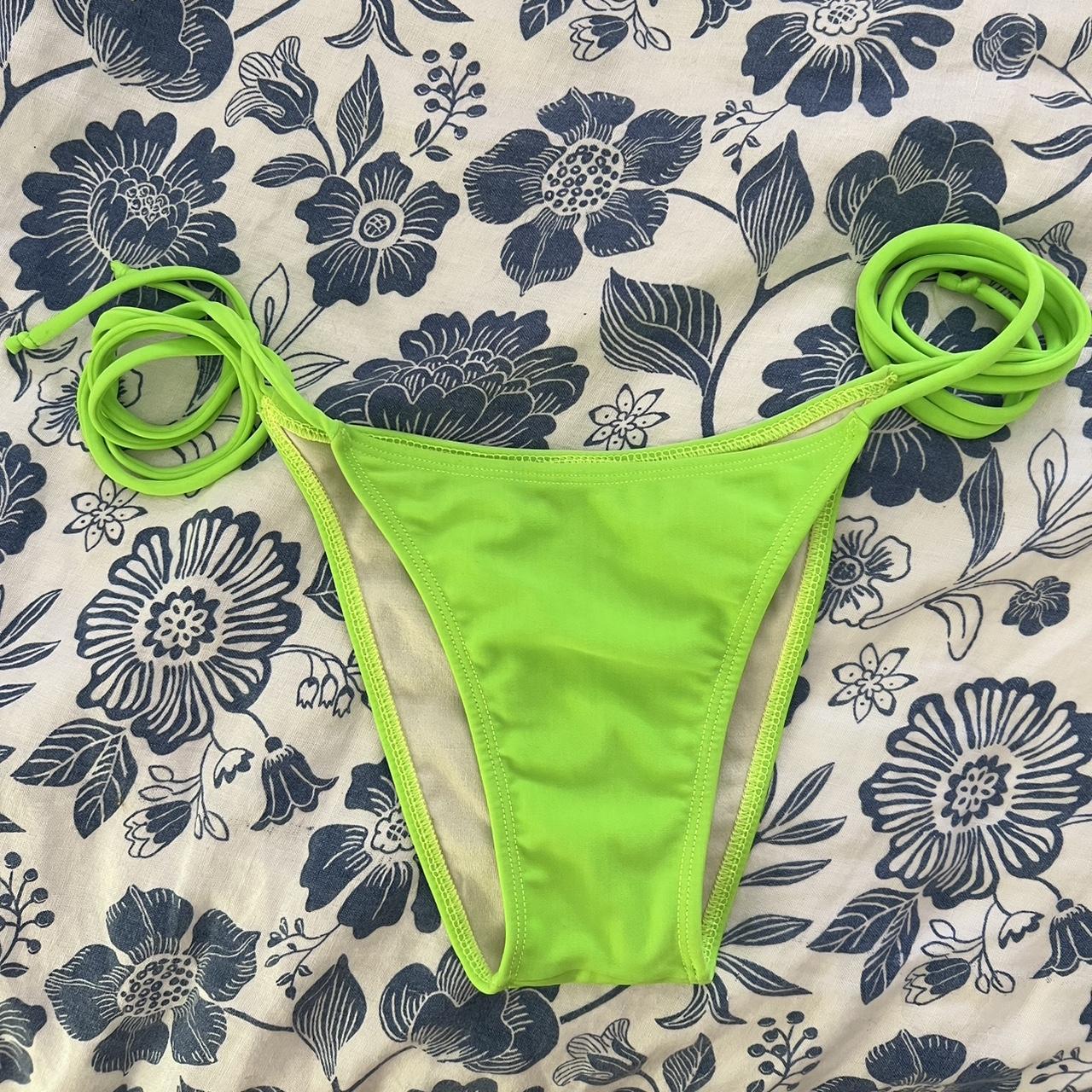 Vintage Green Brazilian Bikini Bottoms The Tag Is Depop 8364