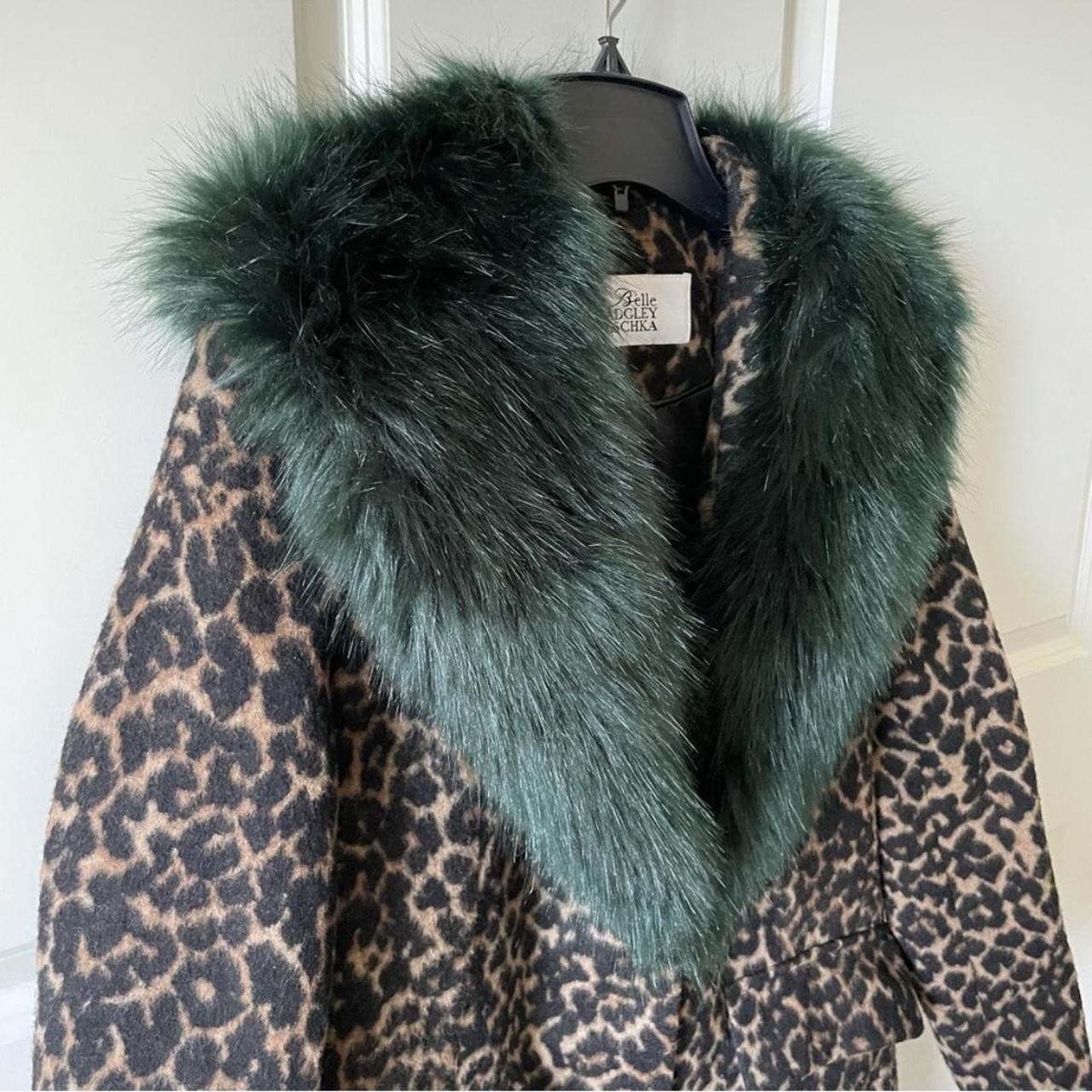 Belle badgley discount mischka fur coat