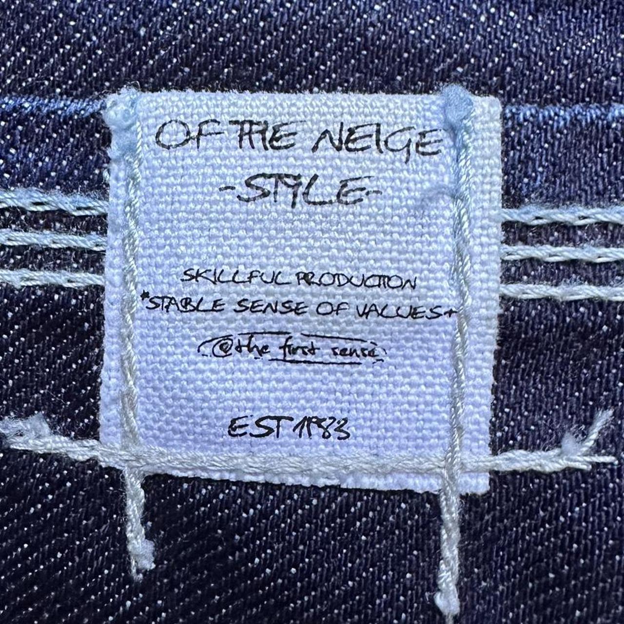 Vintage “Of the Neige Style” Japanese denim in...