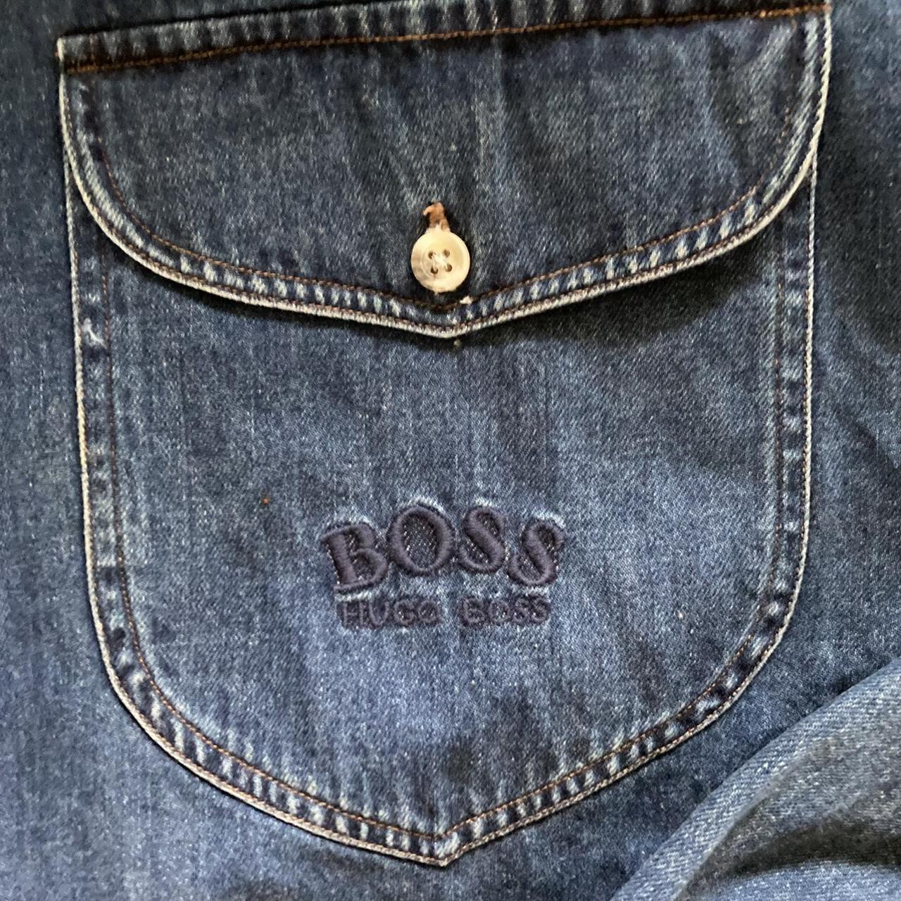 Hugo Boss Twenty vintage Denim Shirt size... - Depop