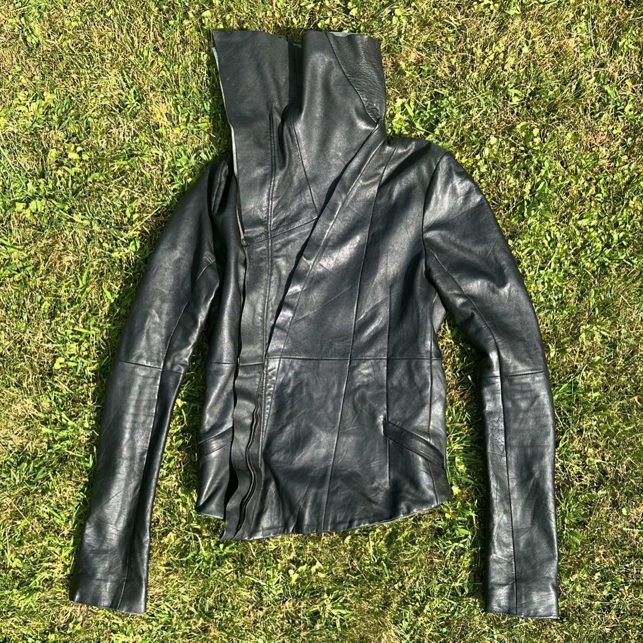 EKAM asymmetrical leather jacket ITEM IS SOLD (DO | Depop