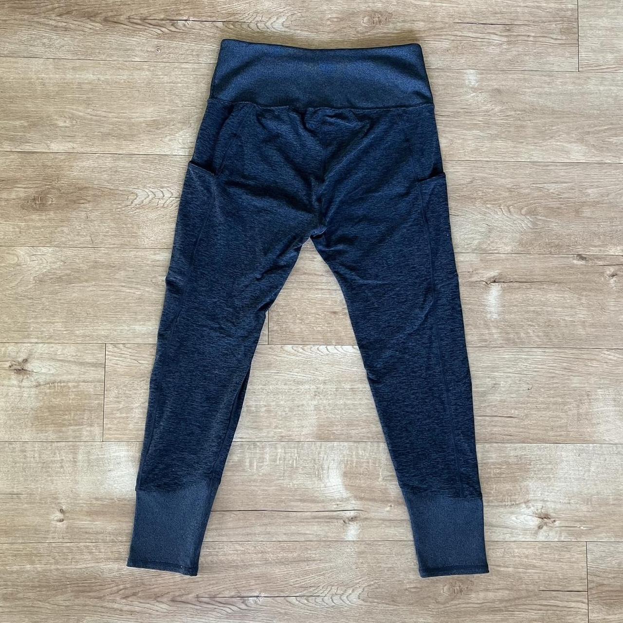 Costco Women's Grey and Silver Leggings | Depop