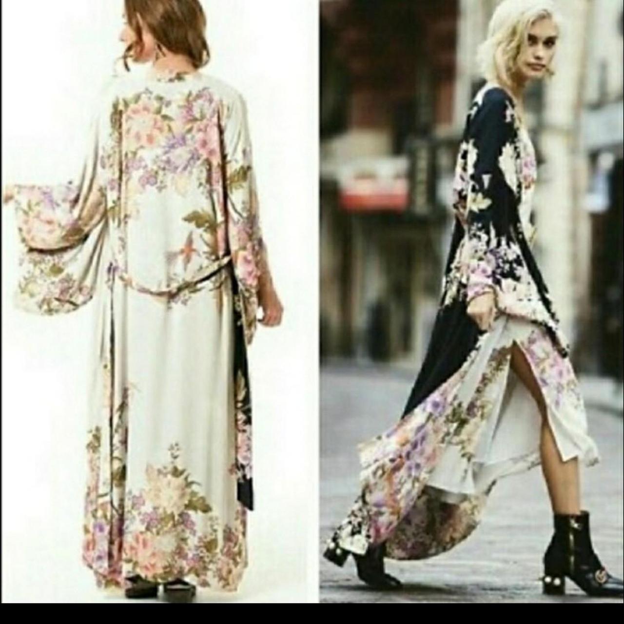 Spell Women's Black and White Dress Depop