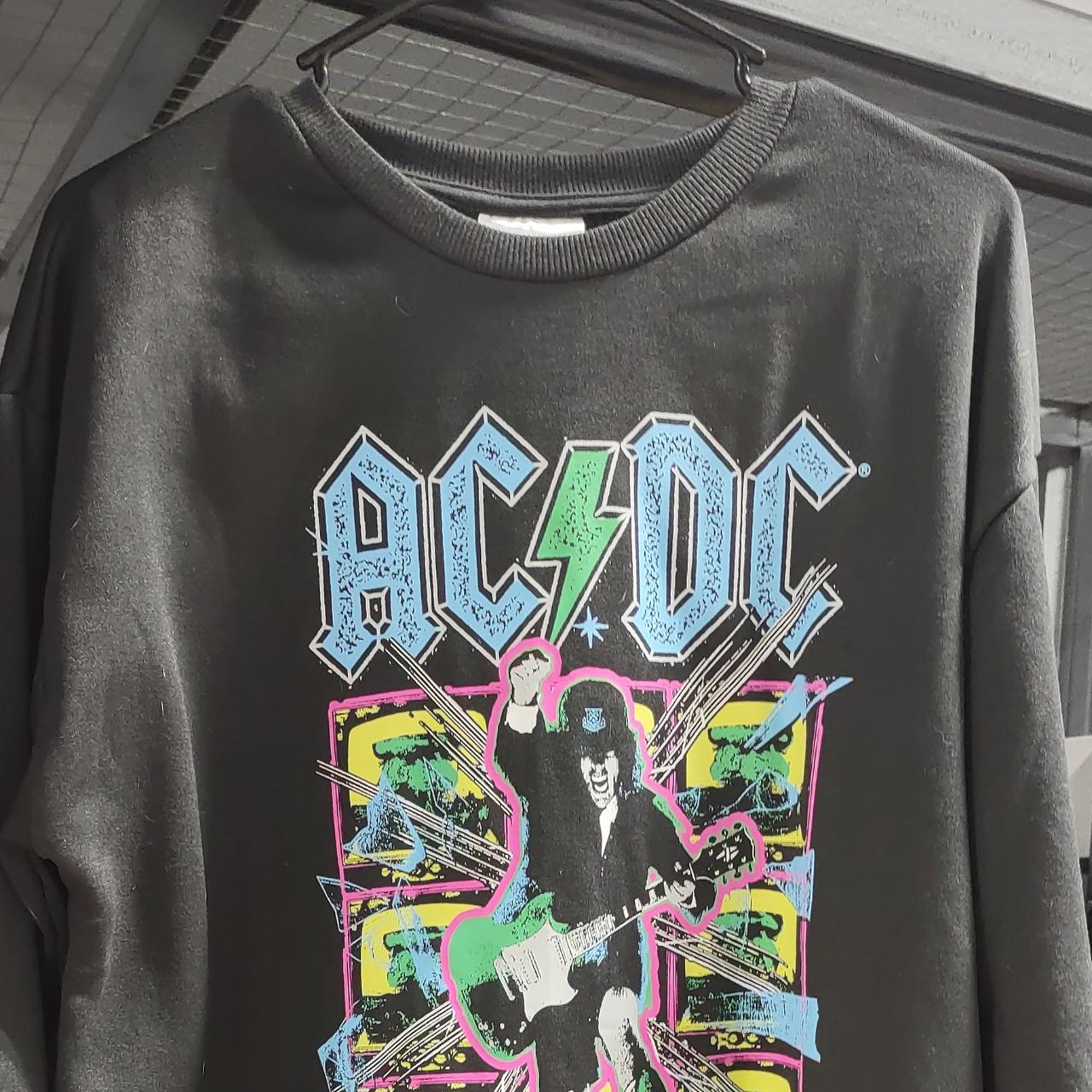 black pullover sweatshirt - AC/DC BLOW UP YOUR VIDEO... - Depop