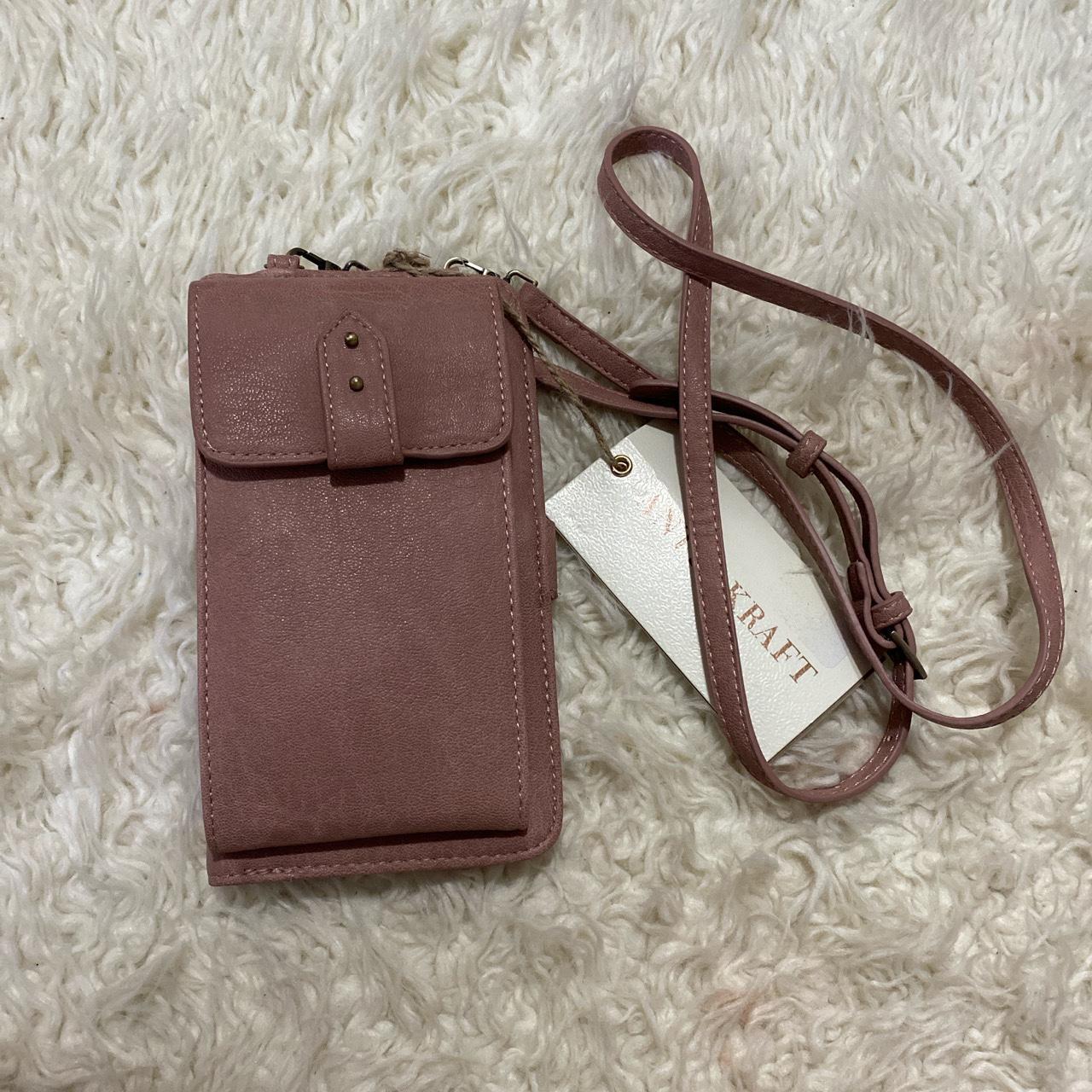 antik kraft blush pink wallet phone holder purse Depop