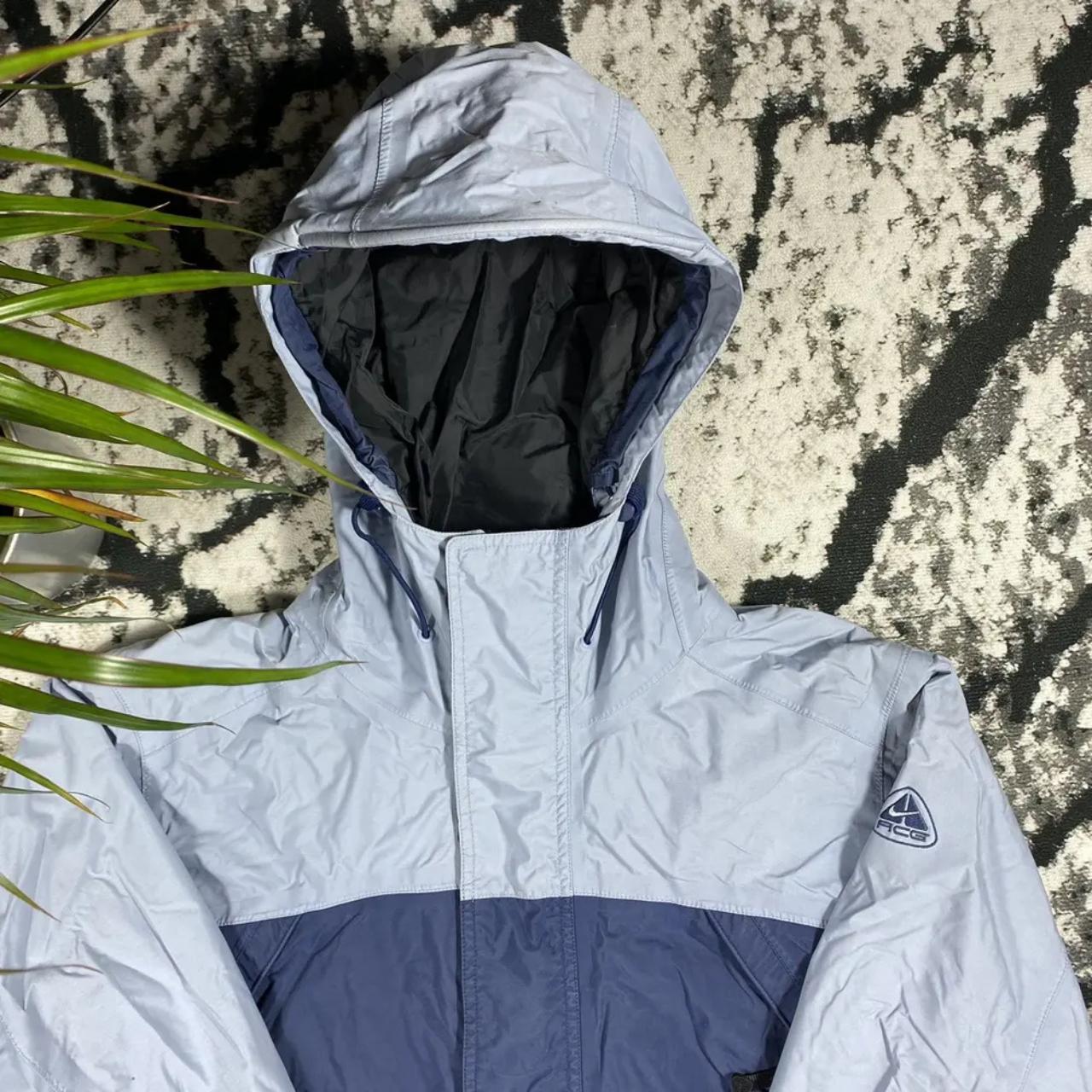 ジャケット・アウター 90s 00s NIKE ACG nylon jacket gray M VINTAGE 90s NIKE ACG OUTDOOR GORPCORE NYLON HOODED | Depop