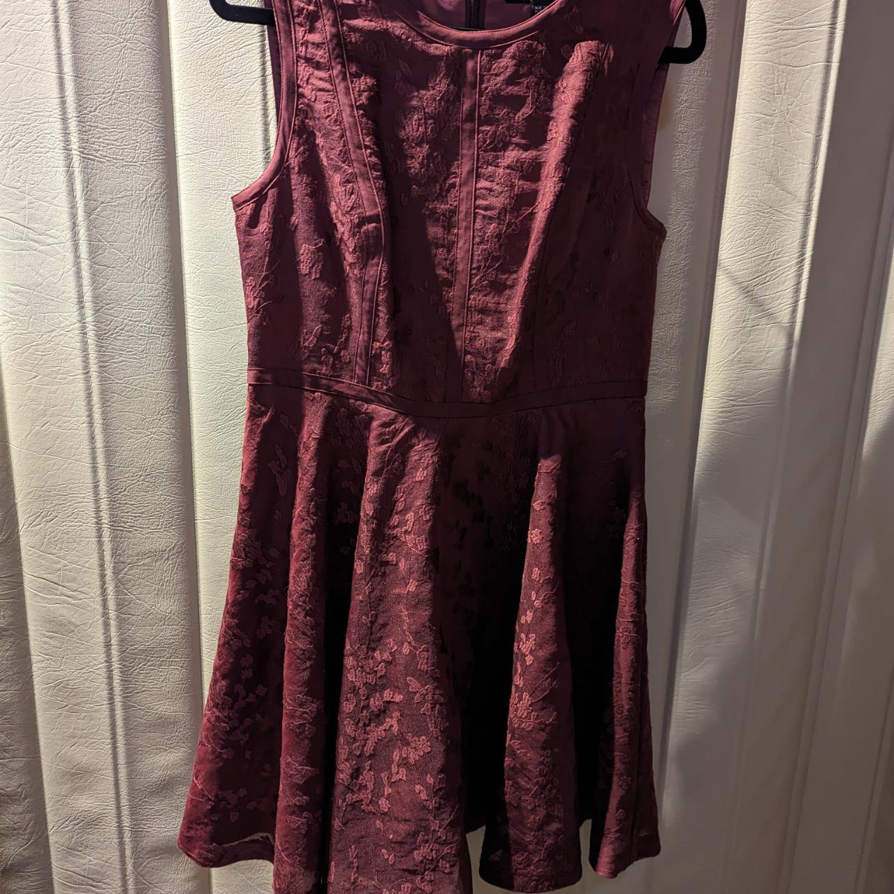 Forever New maroon dress. Worn once. Size AU 10 - Depop