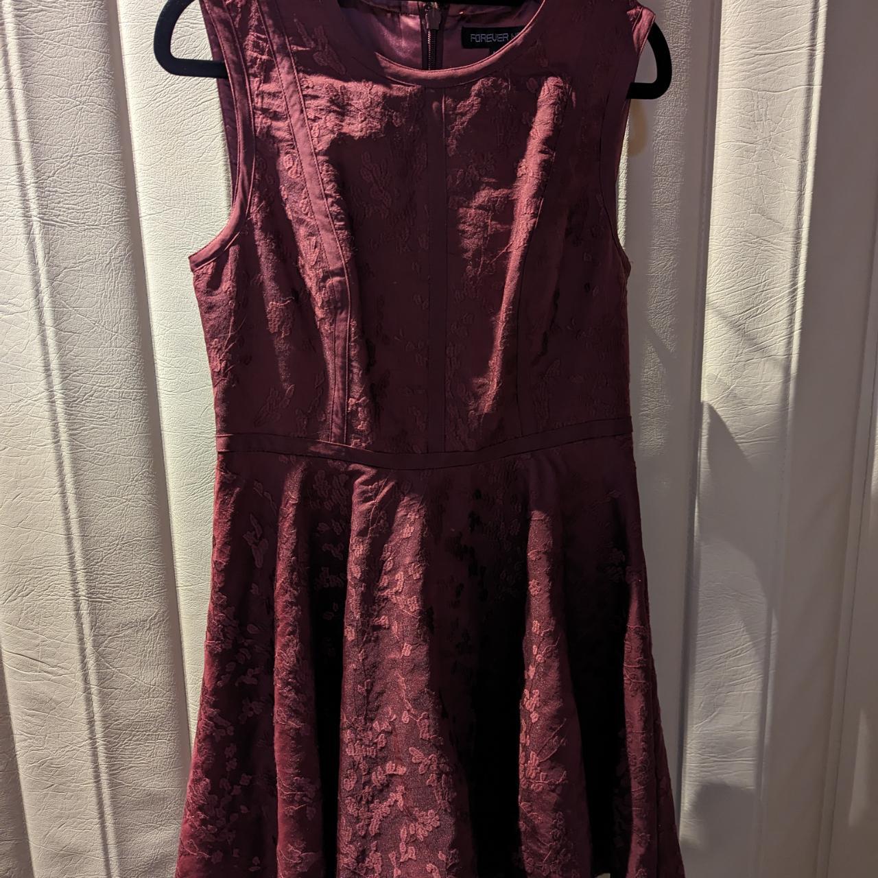 Forever New maroon dress. Worn once. Size AU 10 - Depop